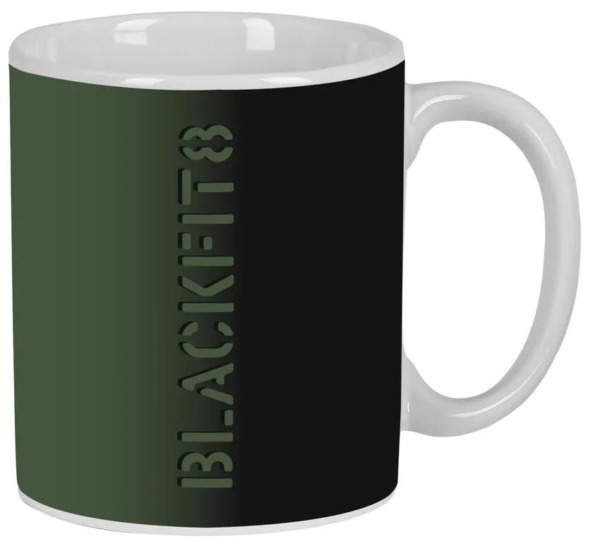 Caneca BlackFit8 Gradient Cerâmica Preto Verde Militar (350 Ml)