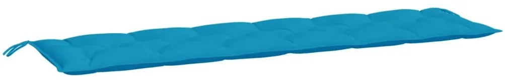 Almofadões banco jardim 2 pcs tecido oxford azul-claro