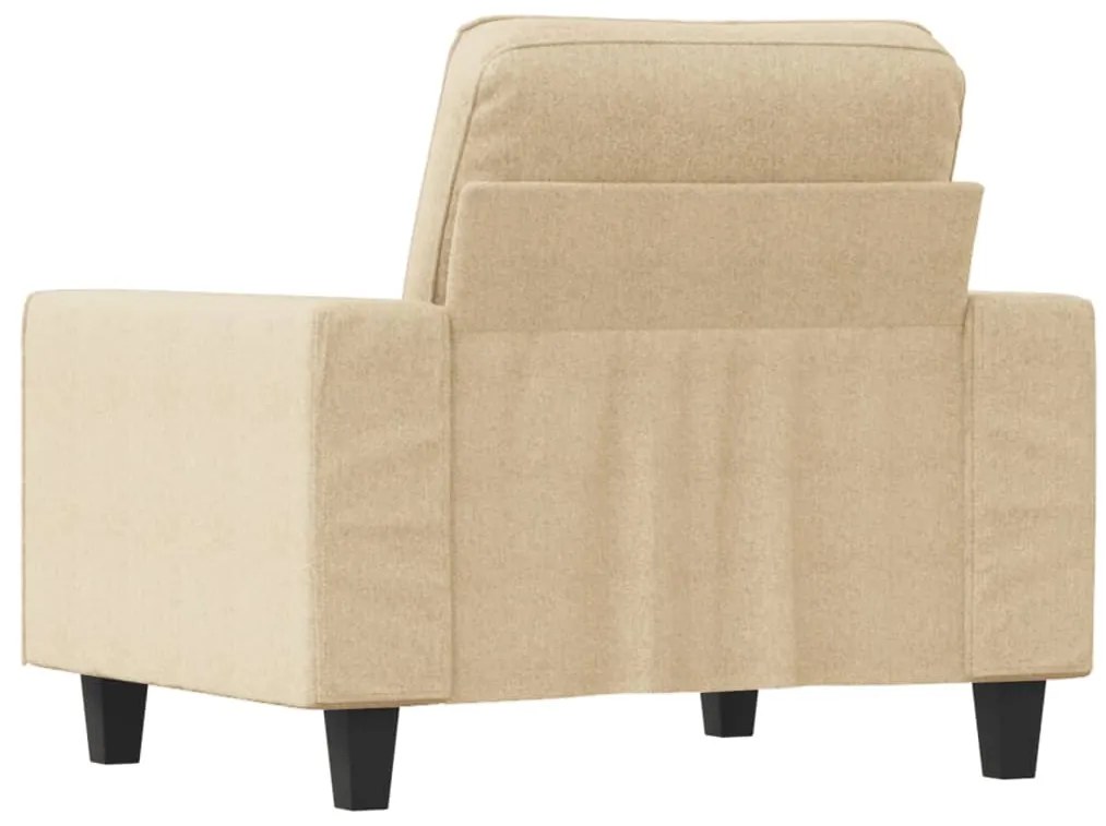 Poltrona 60 cm tecido cor creme
