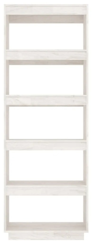 Estante Lila - Cor Branco - 60 x 35 x 167 cm - Em Madeira de Pinho Mac