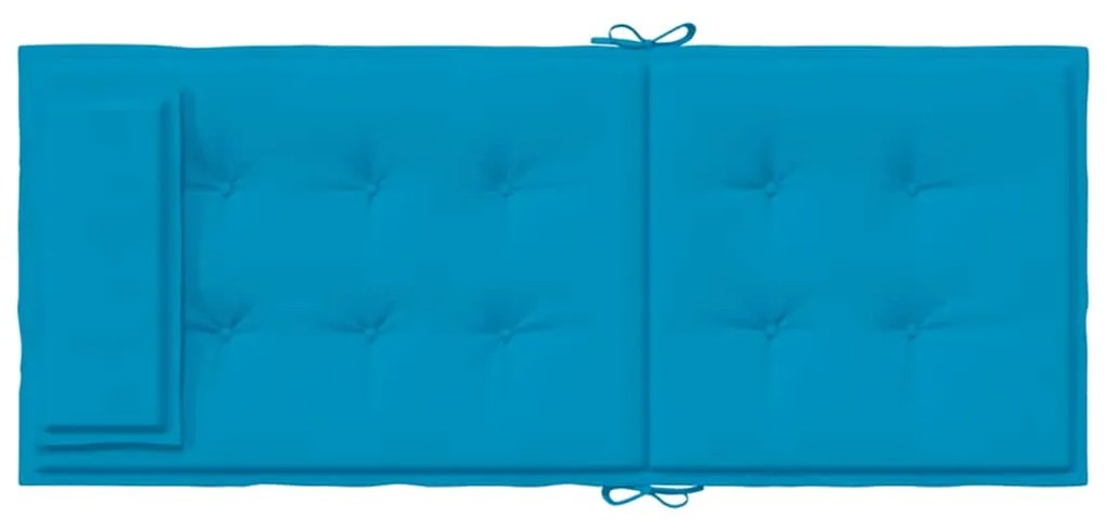 Almofadões cadeira encosto alto 6 pcs tecido oxford azul-claro