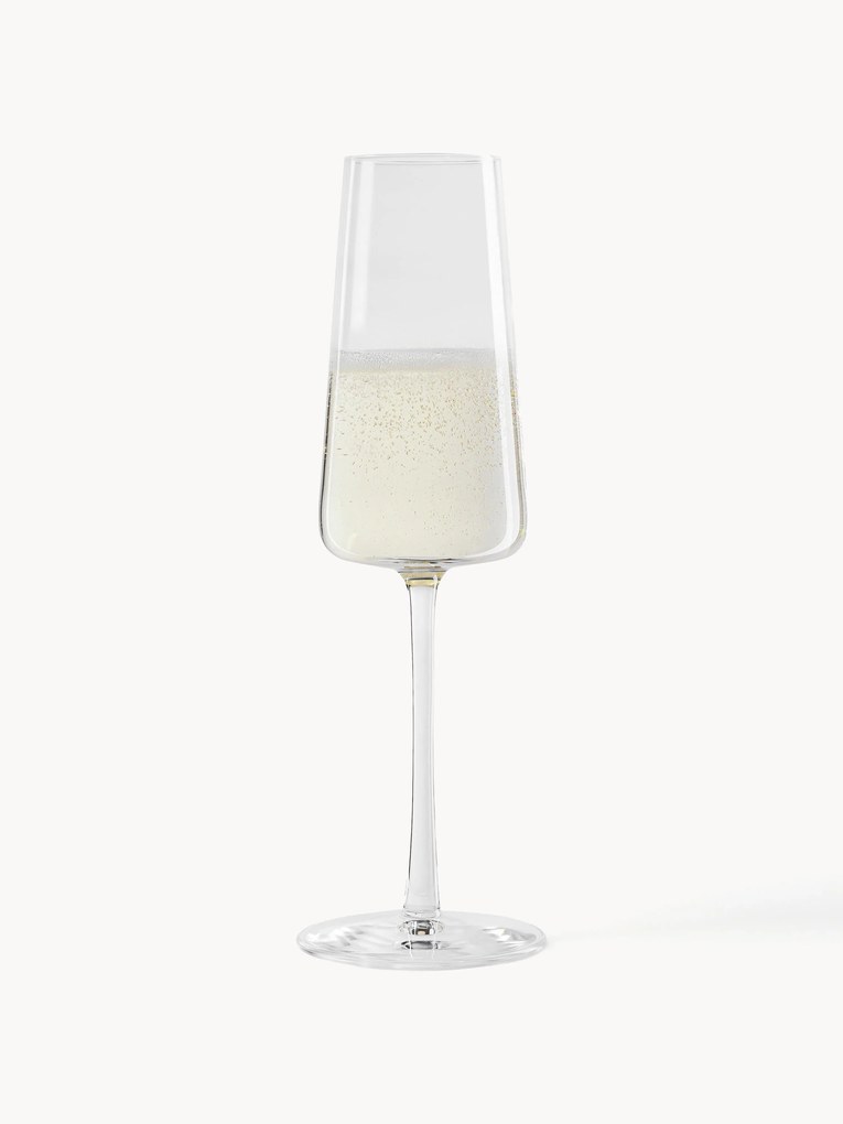 Copos de champanhe de cristal Power, conjunto de 6