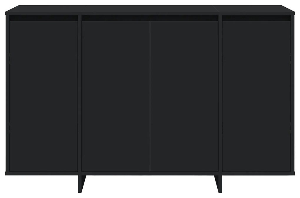 Aparador Preto Preto Madeira engenheirada 120 x 41 x 75 cm
