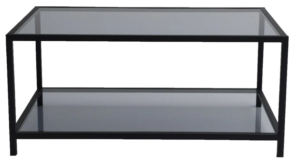 Mesa de Café Astro - Preto Fumado - 90x40x60 cm