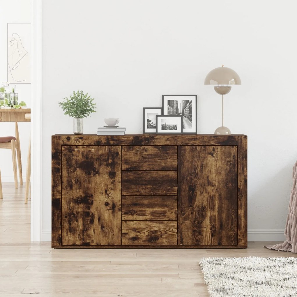 Buffet vidaXL Carvalho fumado Madeira engenheirada 120 x 36 x 69 cm
