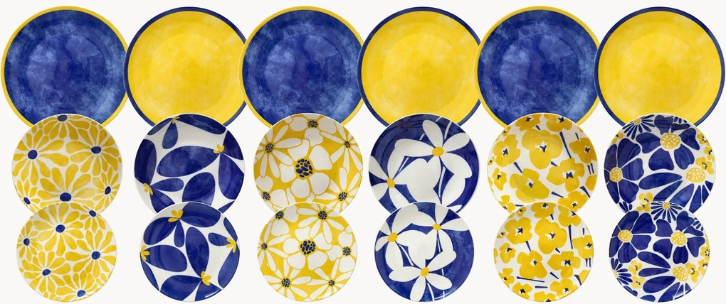 Conjunto de loiça em porcelana Madison Marisol, 6 pessoas, conjunto de 18