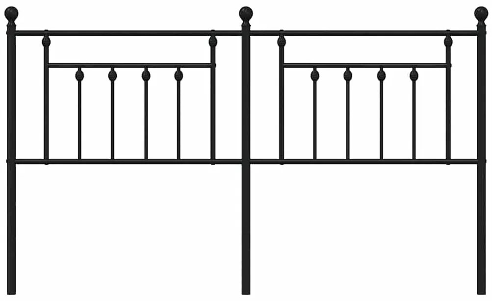 Cabeceira de cama 180 cm metal preto