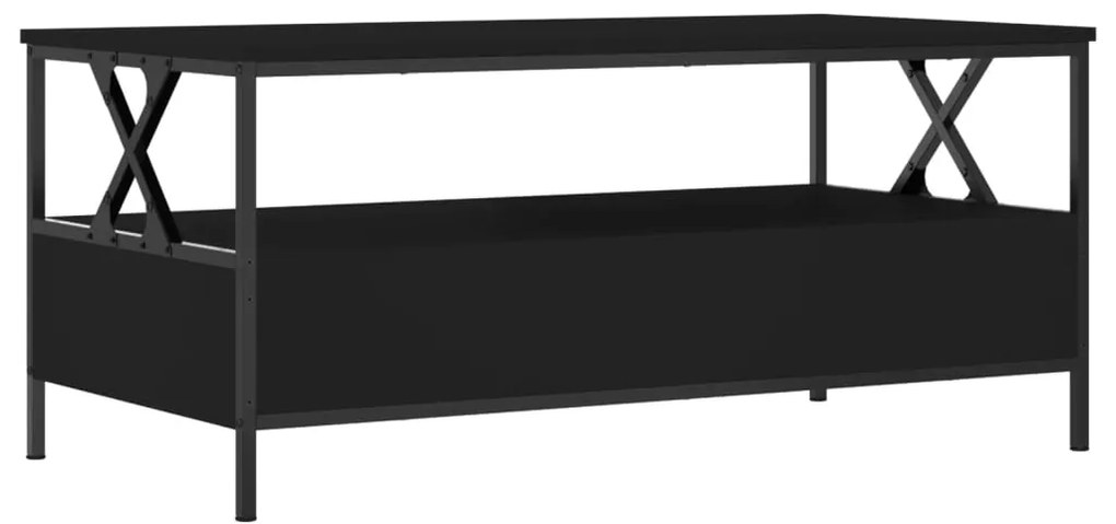 Mesa de centro 100x51x45 cm derivados de madeira preto