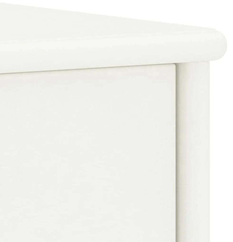 Mesas de cabeceira 2 pcs 35x30x40cm madeira pinho maciça branco