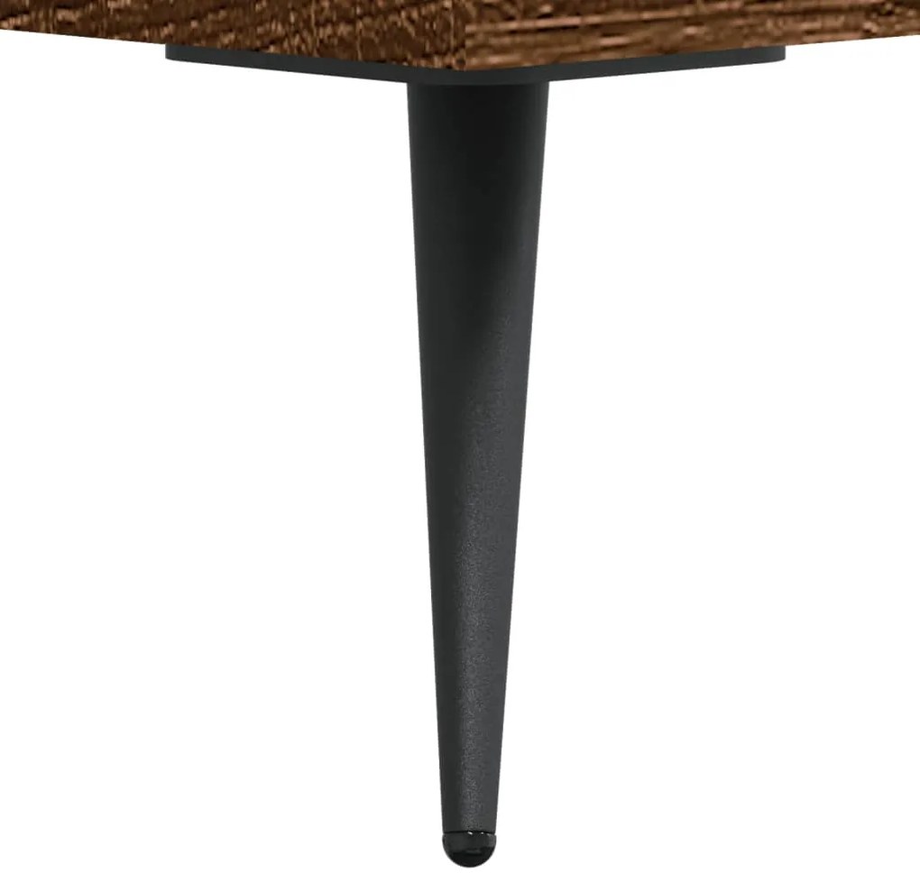 Mesa de cabeceira 2 pcs derivados de madeira carvalho castanho