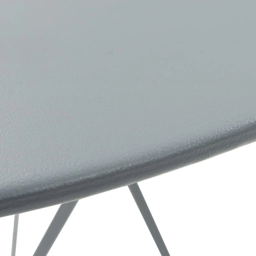 3 pcs conjunto bistrô aço cinzento