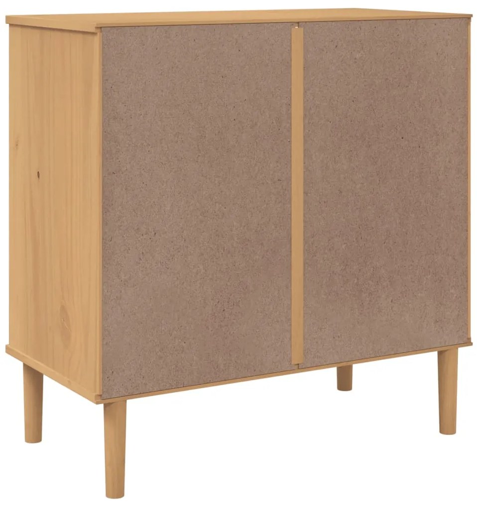 Armário de gavetas SENJA 80x40x80 cm pinho maciço castanho