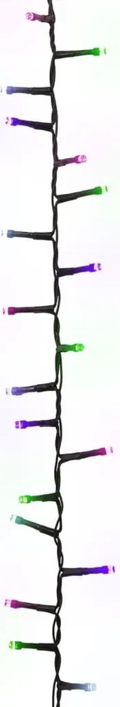Cordão de luzes compacto 1000 luzes LED 25m PVC pastel multicor