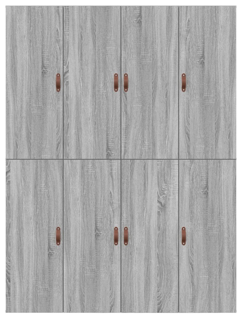 Estrutura de Cama de Armazenamento vidaXL Cinza Sonoma 140x200 cm