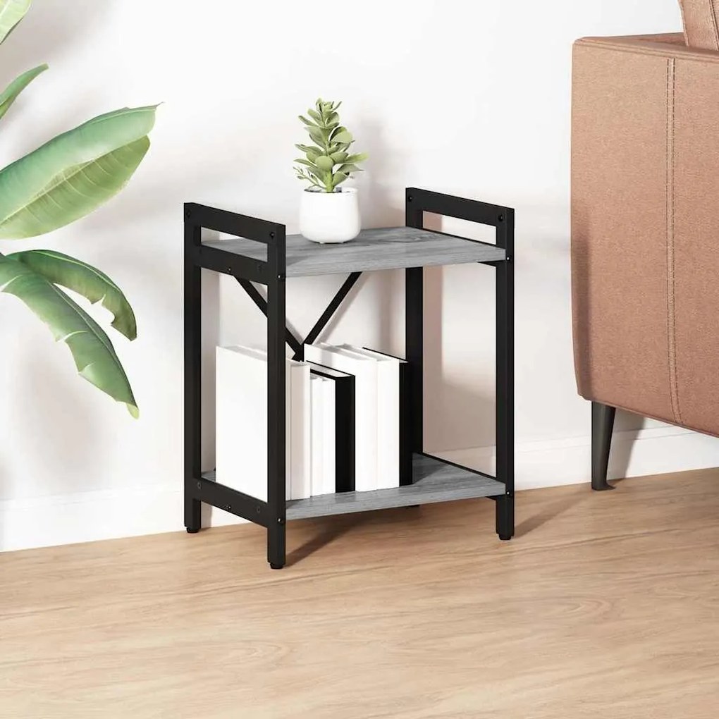 vidaXL Estante Sonoma cinzento 40 x 30 x 50 cm Madeira processada