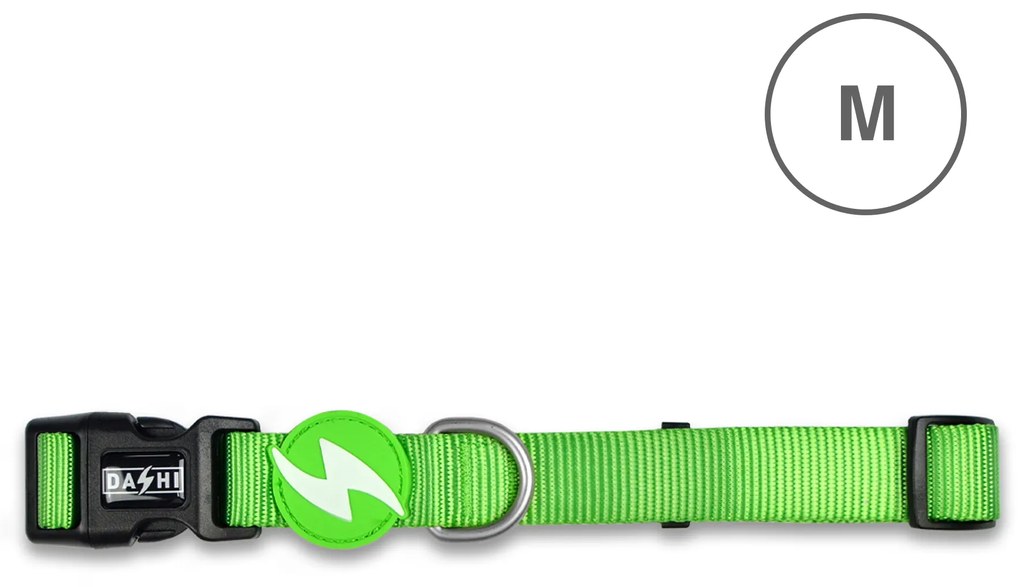 Coleira Dashi Solid Colors Verde M