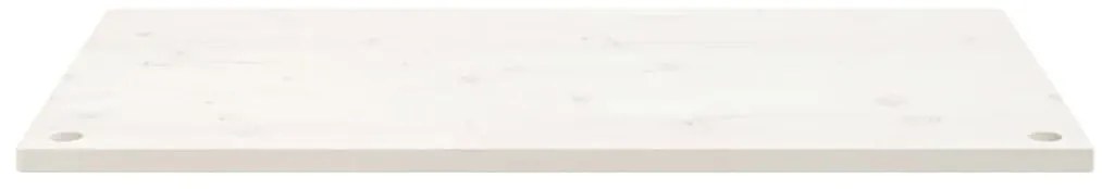 Tampo de secretária 110x55x2,5 cm pinho maciço branco
