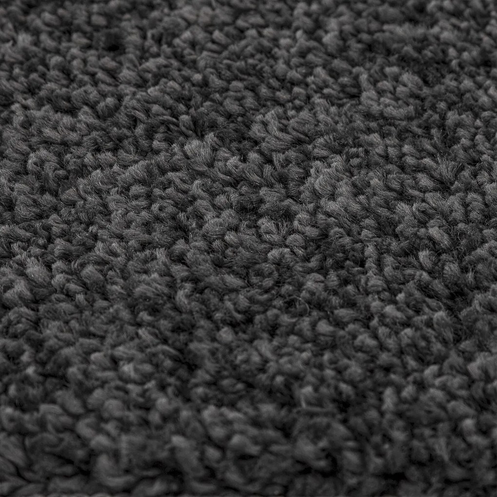 Tapete Shaggy vidaXL com Base de Látex Cinza Escuro 240x340 cm