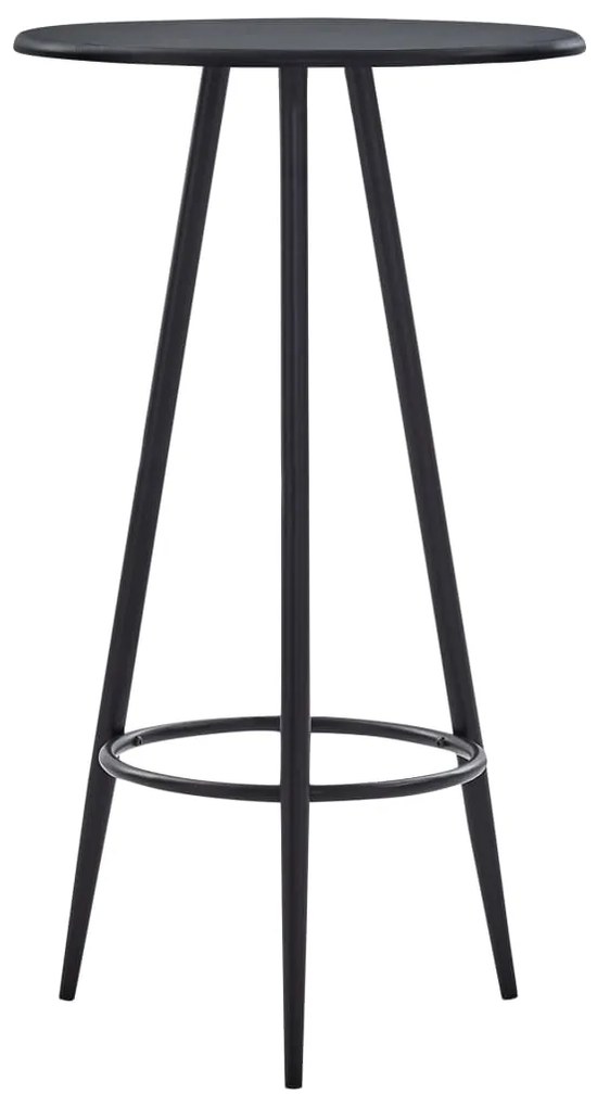 5 pcs conjunto de bar plástico preto