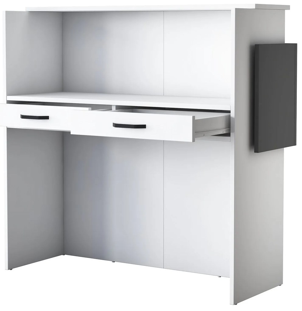 Mesa de Receção MA102 – Branco Antracite – 110x110x40 cm