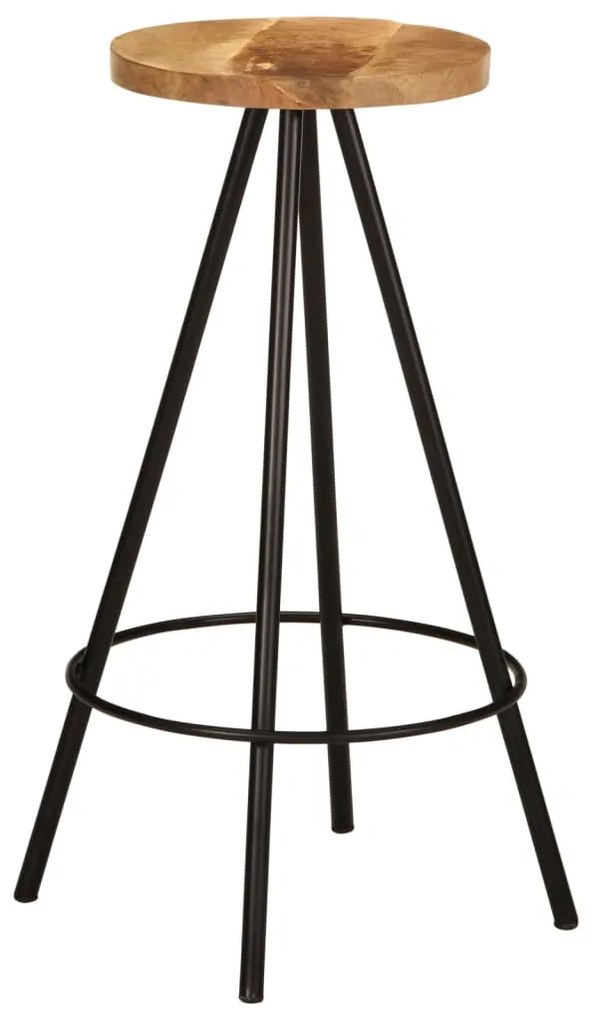 5 pcs conjunto de bar madeira de mangueira maciça