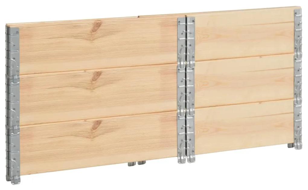 Canteiros elevados 3 pcs 60x80 cm madeira de pinho maciça