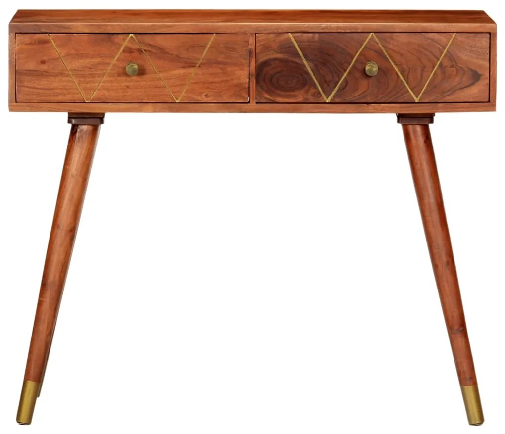 Mesa consola 90x35x76 cm madeira de acácia maciça