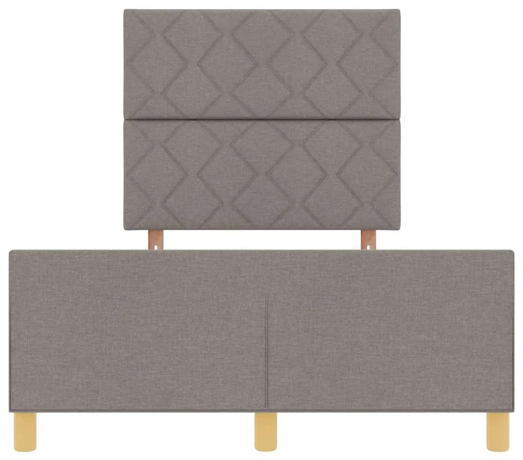 Camas vidaXL em Taupe, 120x200 cm, Tecido