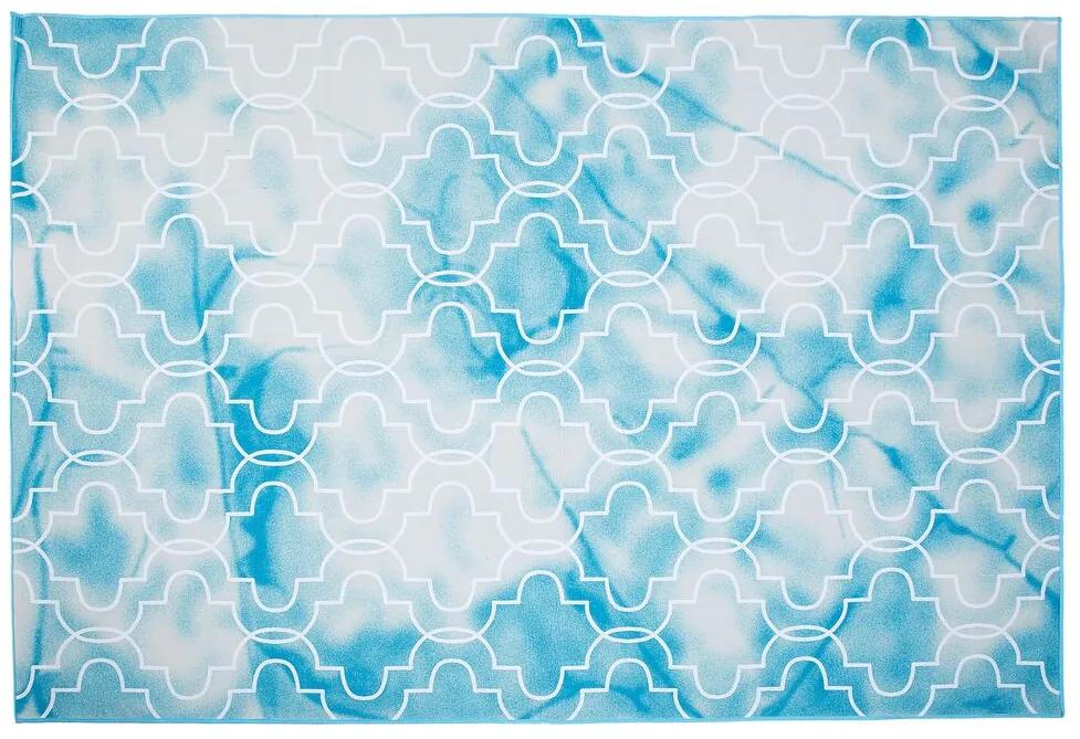 Tapete azul claro 140 x 200 cm ELAZIG Beliani