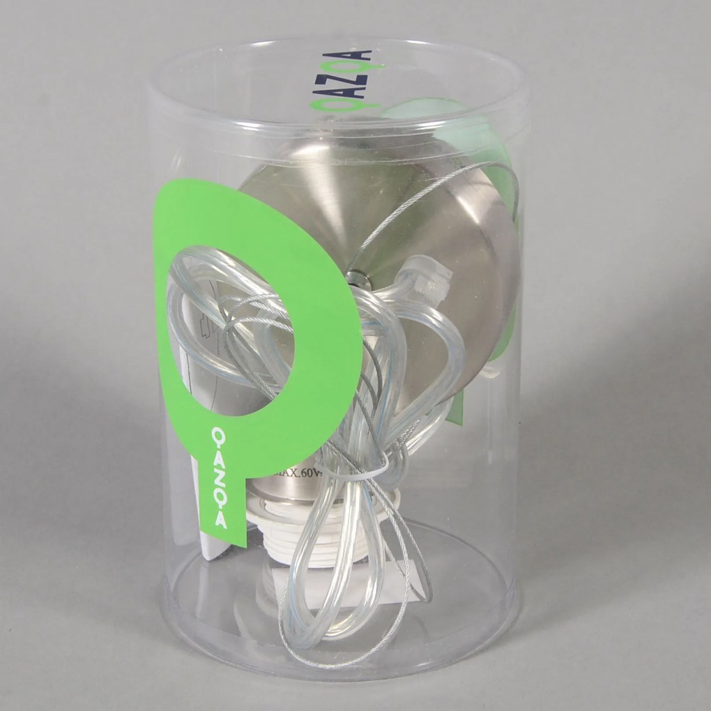 Candeeiro de suspensão moderno em aço com abajur 45 cm preto - Cappo 1