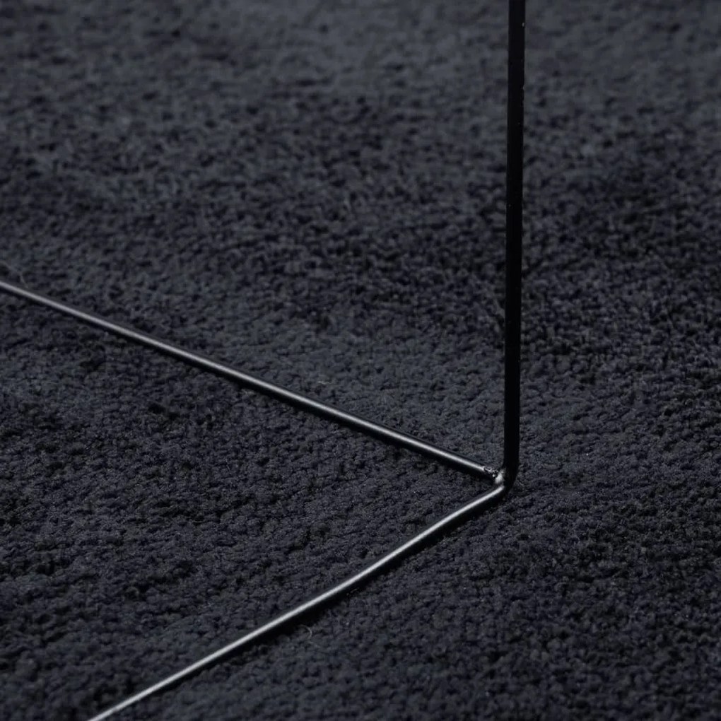 Tapete de pelo curto OVIEDO 160x230 cm preto