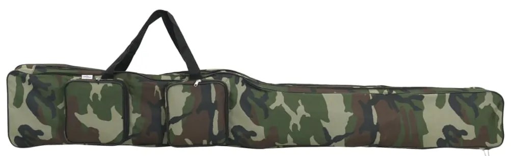 Saco para cana de pesca 150 cm tecido oxford camuflagem verde