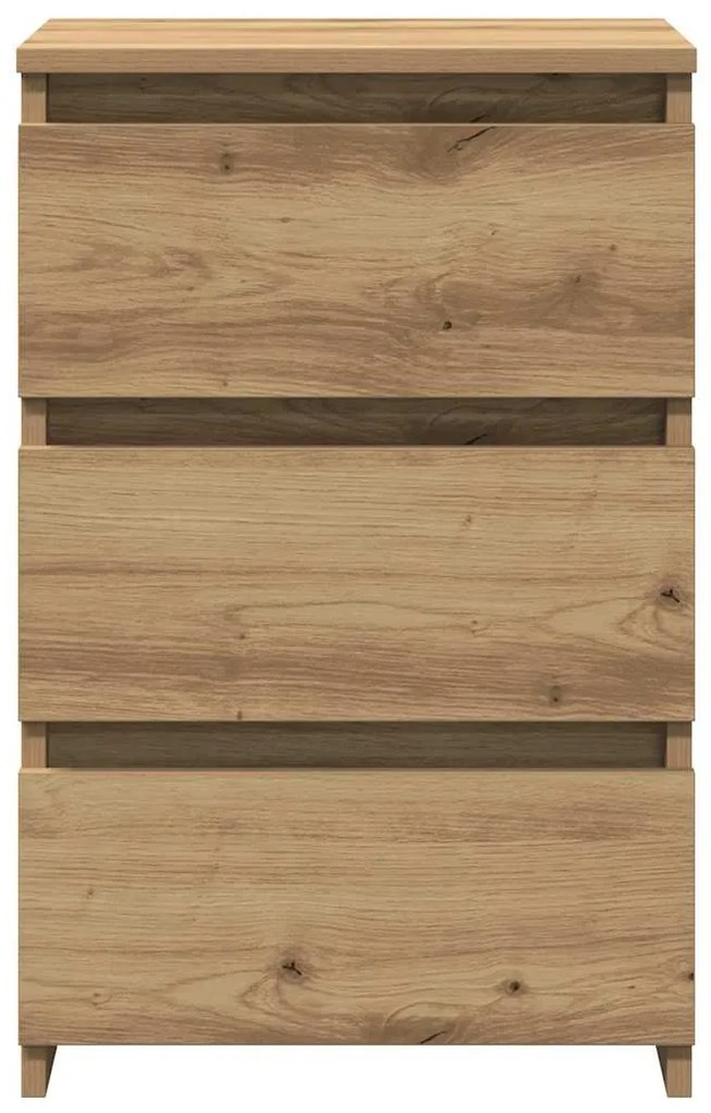 Mesa de cabeceira em carvalho artesanal 40x35x62,5 cm