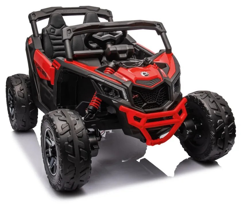 Buggy ELÉTRICO INFANTIL Can AM Maverick Mini UTV 24V 4x4 MP4 Vermelho