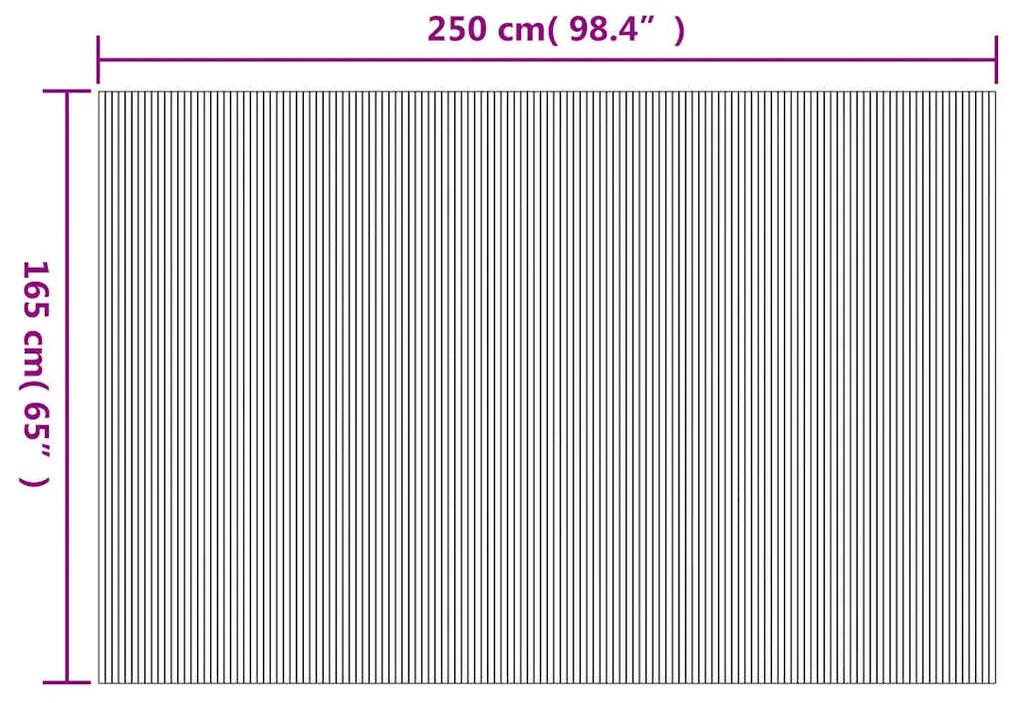 Biombo/divisória de sala 250x165 cm bambu branco