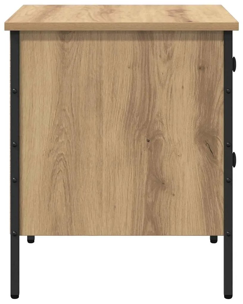 Gabinete de Cabeceira Carvalho Artesanal 40x42x50 cm Madeira Engenheir