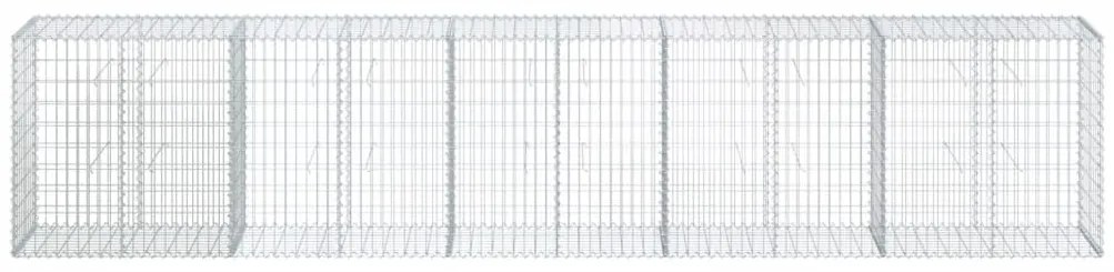 Cesto gabião com cobertura 500x50x100 cm ferro galvanizado