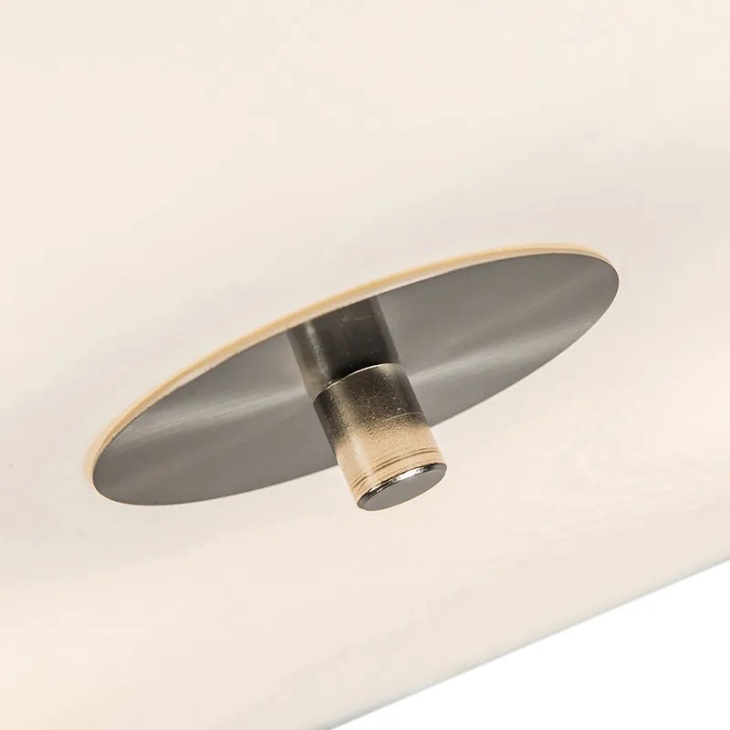 Plafon Inteligente Branco 50cm Incl. 4 Wifi A60 - Drum Jute