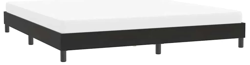 Estrutura de cama sem colchão 200x210 cm veludo preto