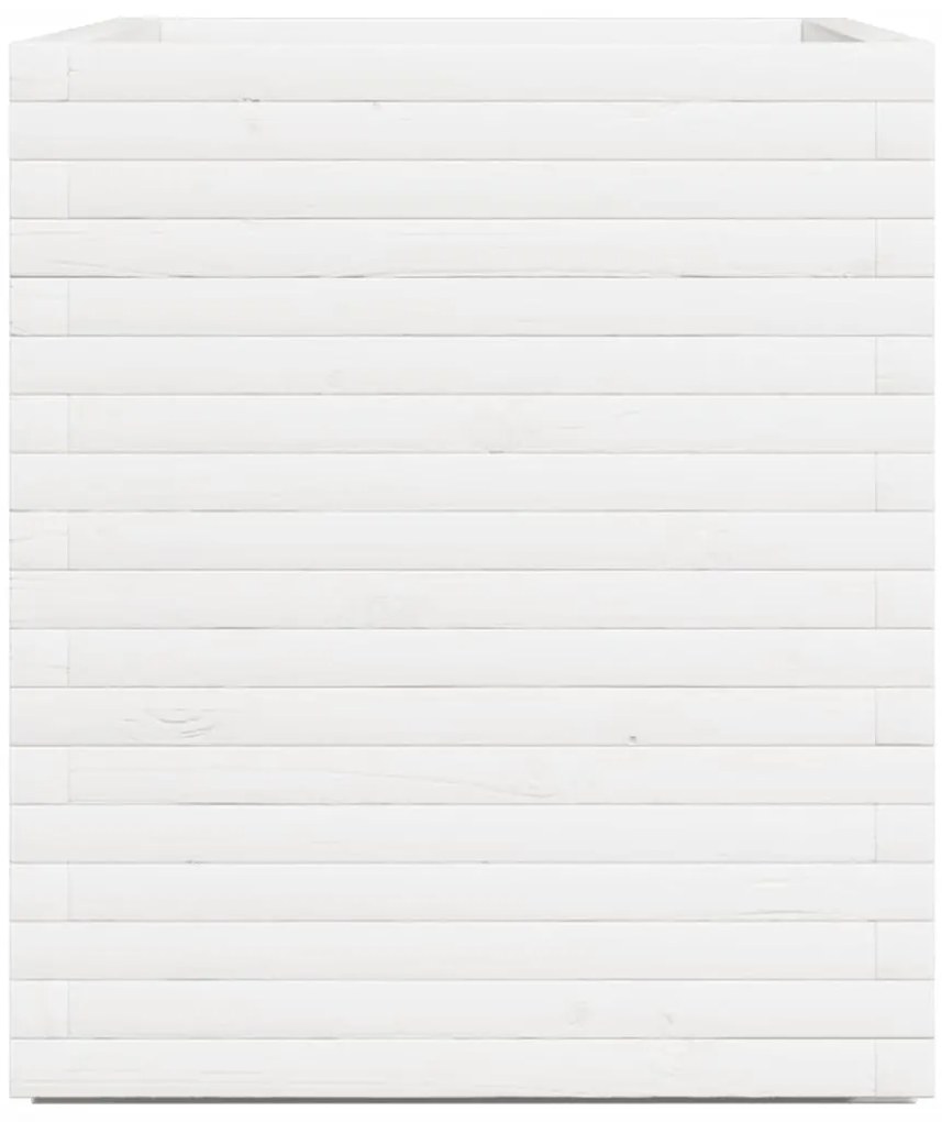 Vaso/floreira de jardim 90x60x72 cm pinho maciço branco