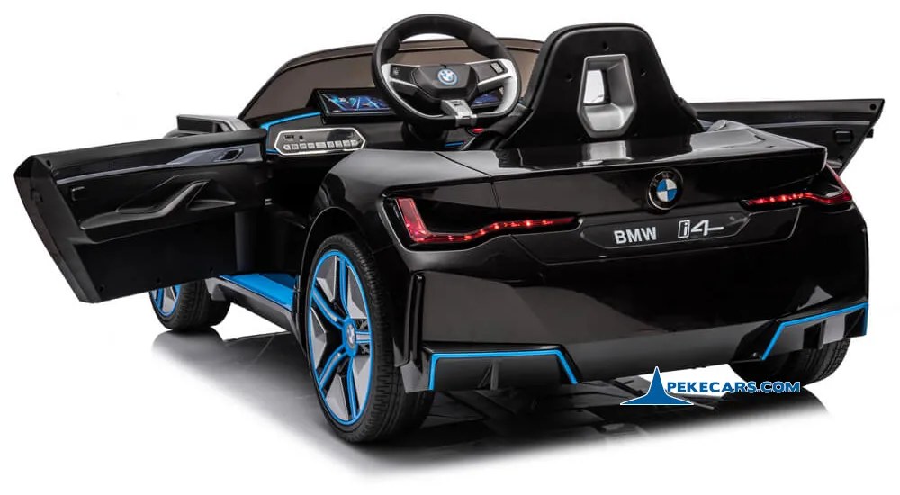 Carro eletrico crianças BMW I4 12V 2.4G Preto Metalizado