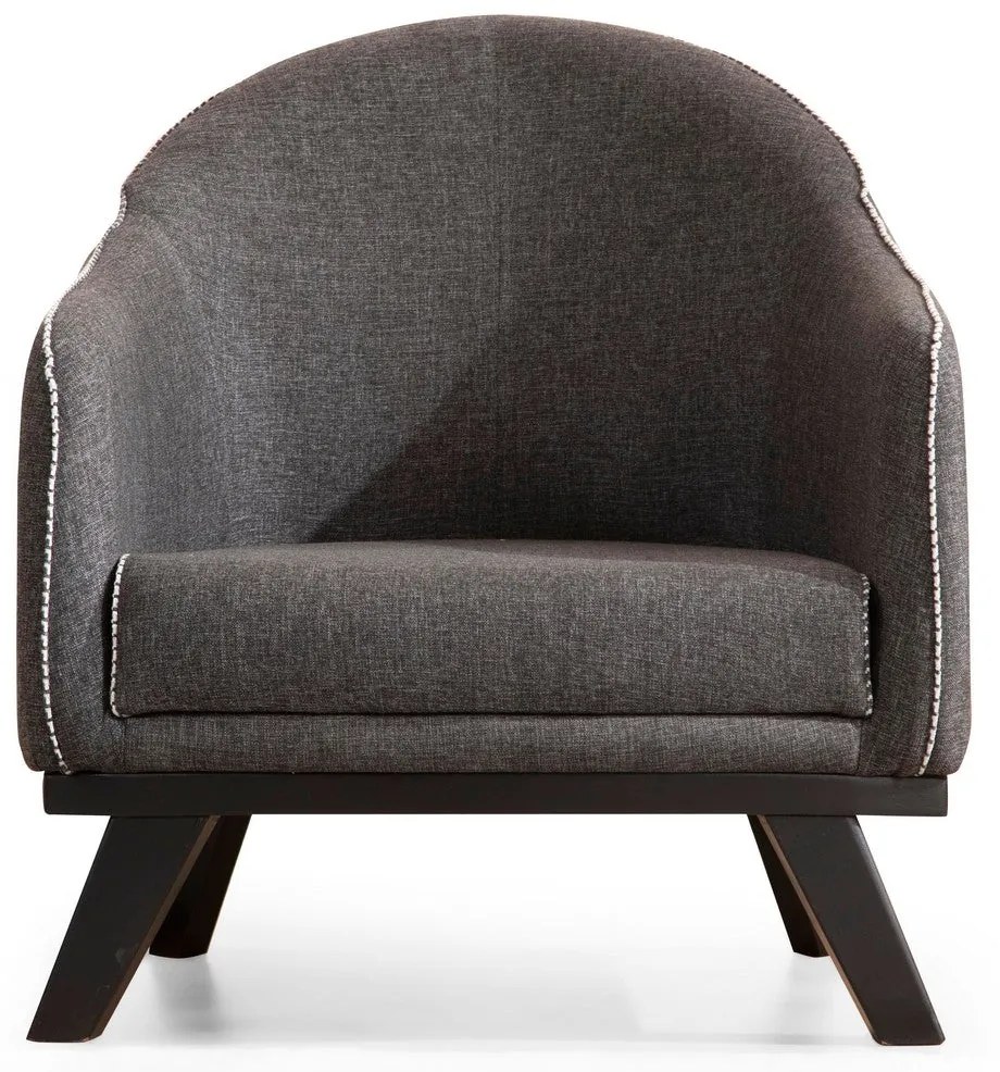 Cadeira Wing Leon – Antracite – 75x90x82 cm