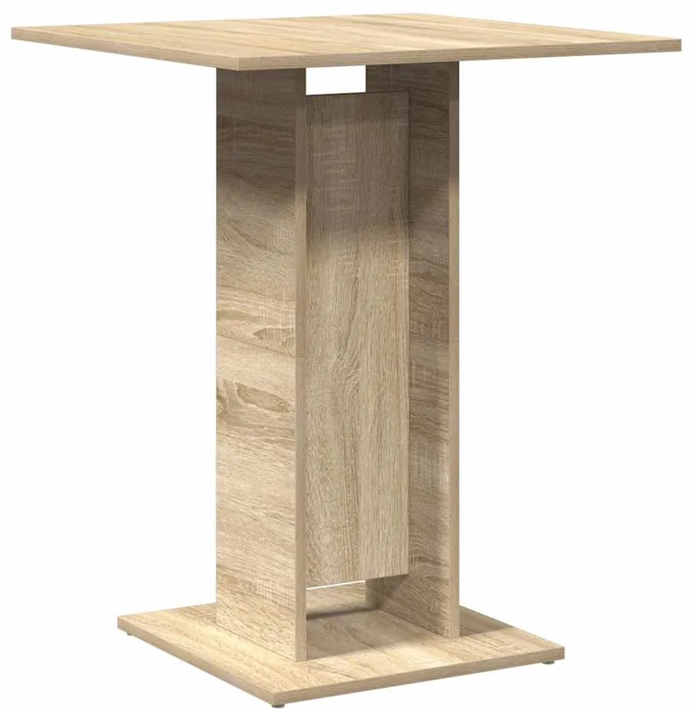 Mesa de bistrô 60x60x75 cm derivados de madeira carvalho sonoma