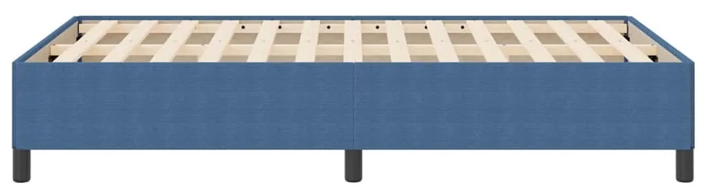 Estrutura de Cama Azul 120x200 cm Tecido Veludo Cotele