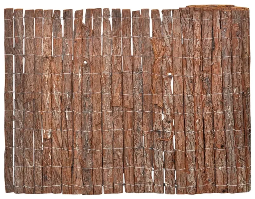 vidaXL Cerca em casca 1000x70 cm