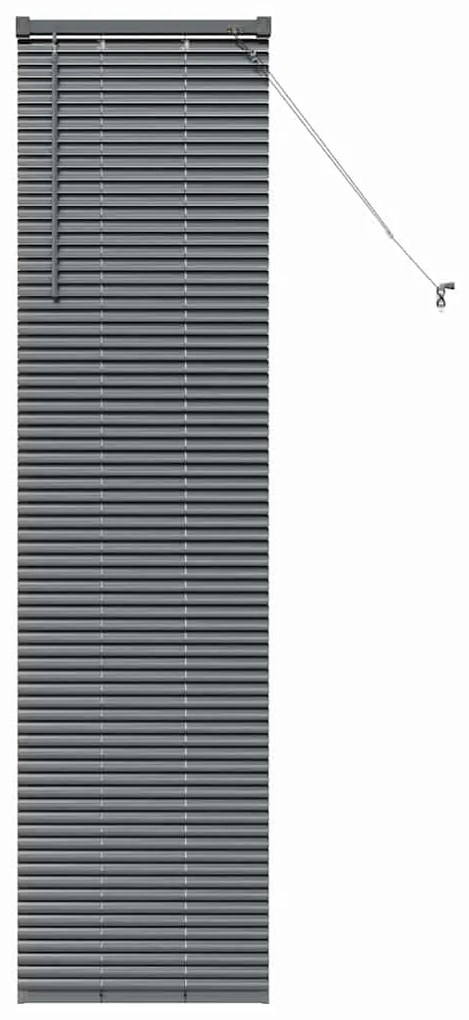 Persiana de Janela Cinzento-escuro 80 x 130 cm Alumínio
