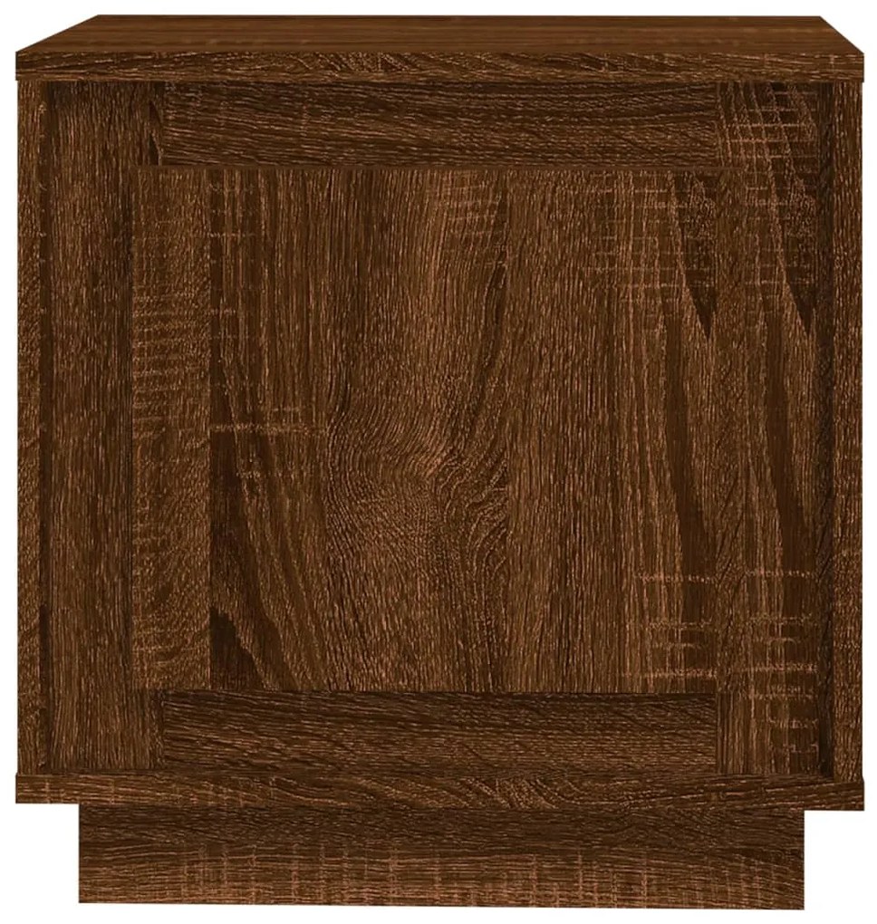 Mesas cabeceira 2 pcs 44x35x45 deriv. madeira carvalho castanho