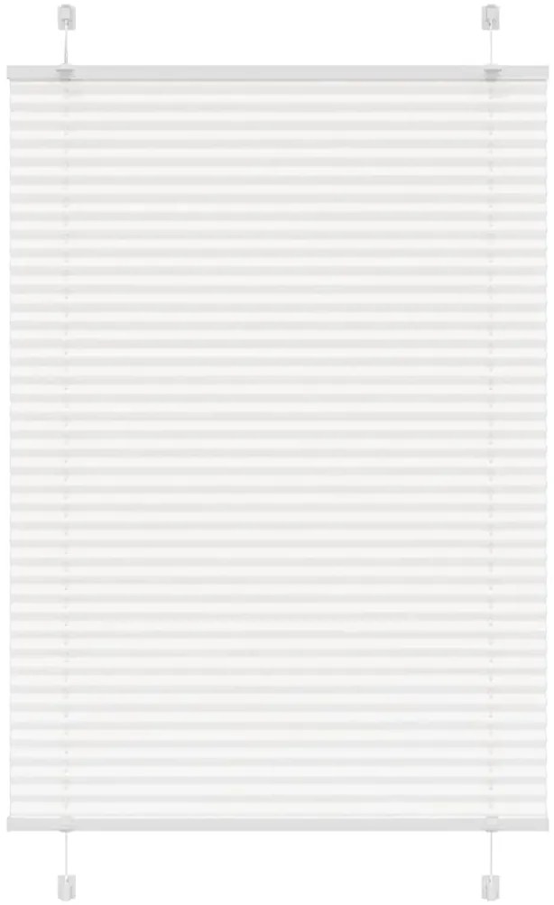 Branco Plissada Cega 90x100 cm Largura Tecido 89,4 cm Poliéster