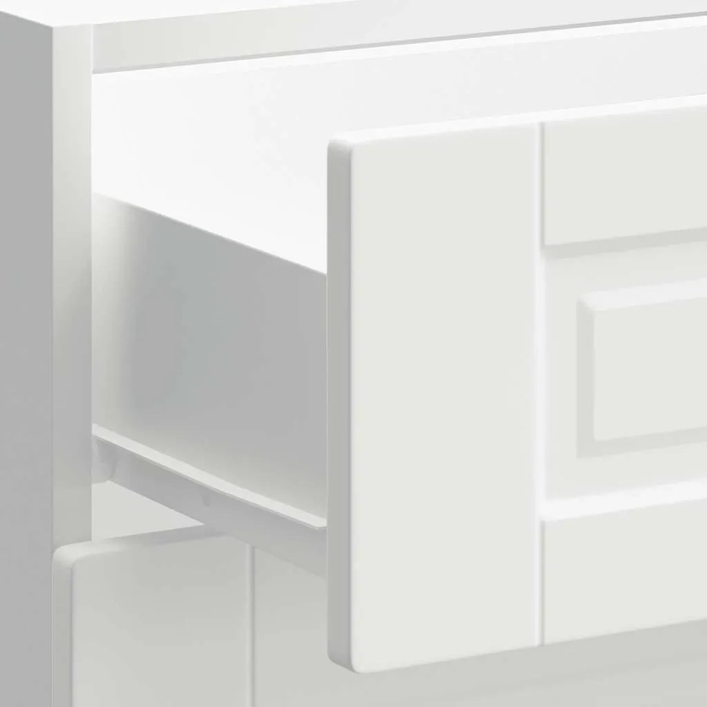 Armário base de cozinha Porto derivados de madeira branco
