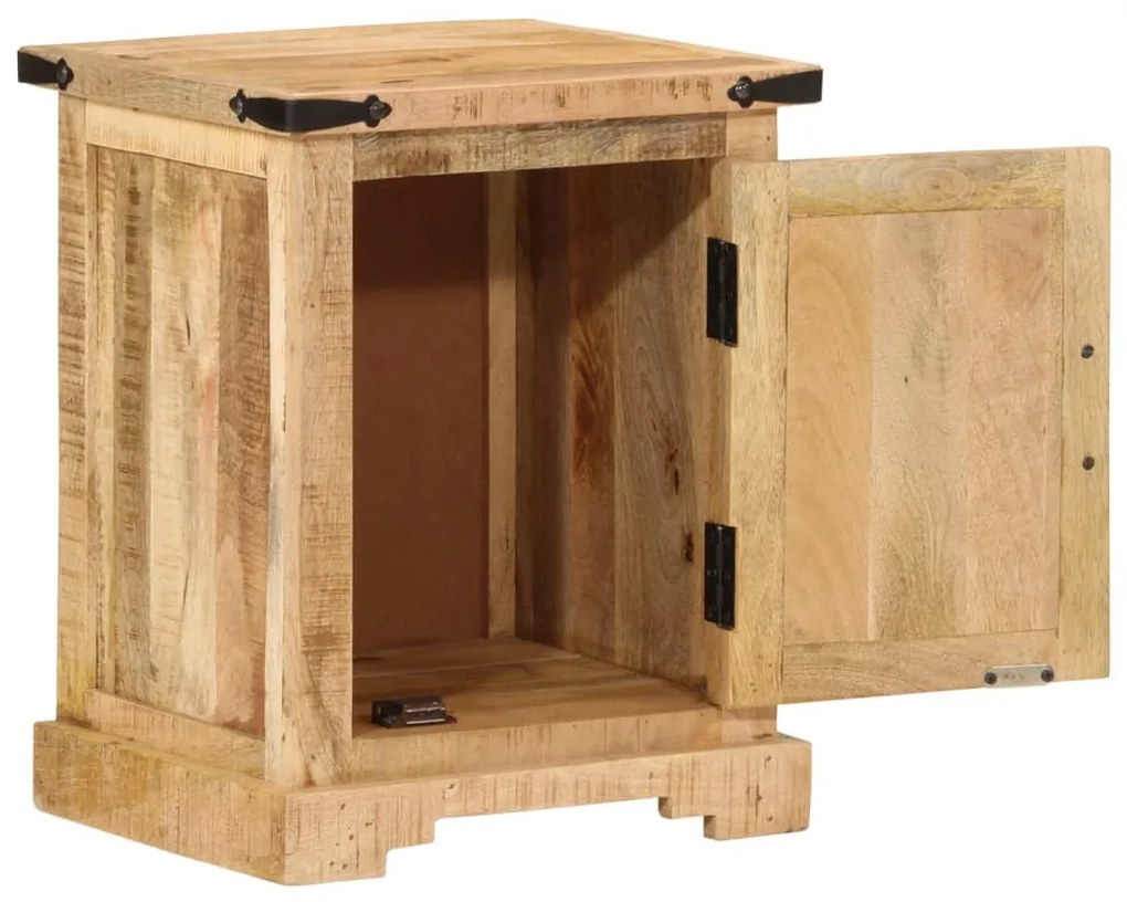 Mesa de cabeceira 40x35x50 cm madeira de mangueira maciça
